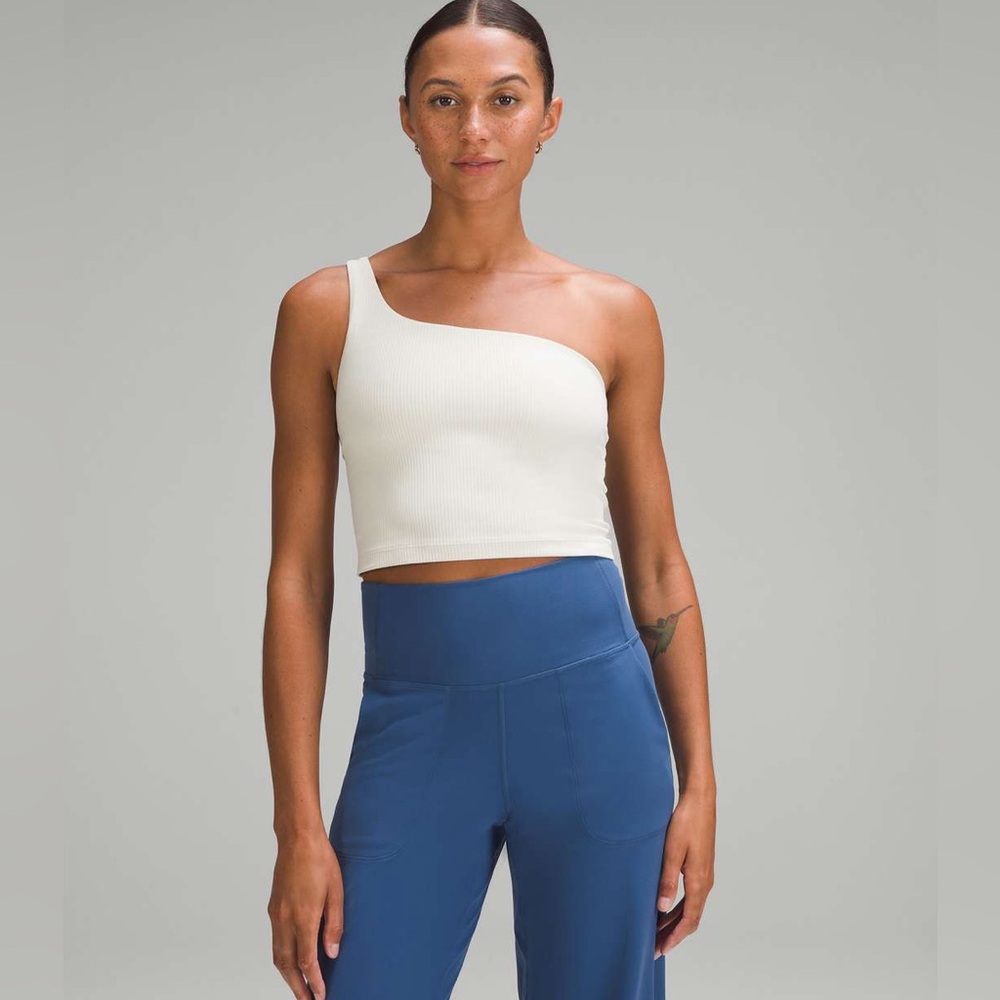 Lululemon Ribbed Nulu Asymmetrical Yoga Tank
